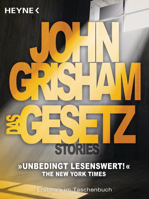 Title details for Das Gesetz by John Grisham - Wait list